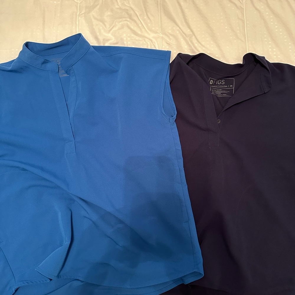 Figs scrubs in Blue and Black